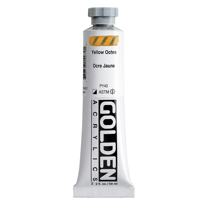 GOLDEN Heavy Body Acrylfarbe 148 ml – 1407 Ocker Gelb