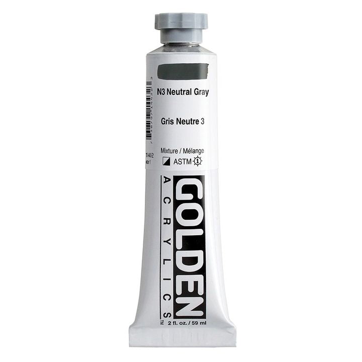 GOLDEN Heavy Body Acrylfarbe 148 ml – 1443 Neutralgrau N3