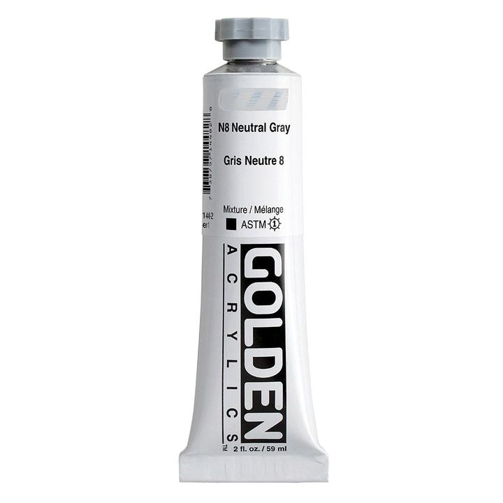 GOLDEN Heavy Body Acrylfarbe 148 ml – 1448 Neutralgrau N8
