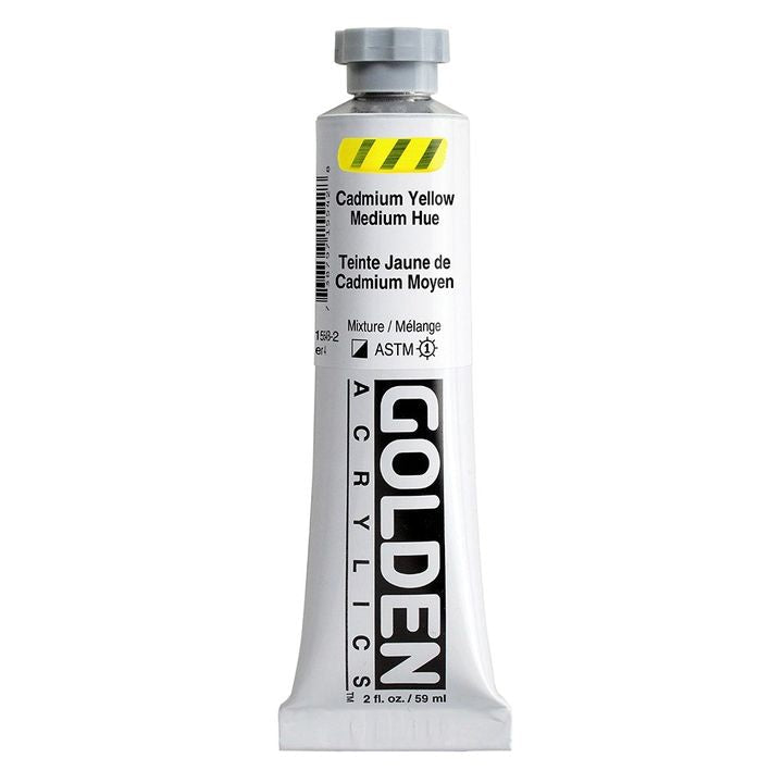 GOLDEN Heavy Body Acrylfarbe 148 ml – 1554 Kadmium Mittelgelb Farbton