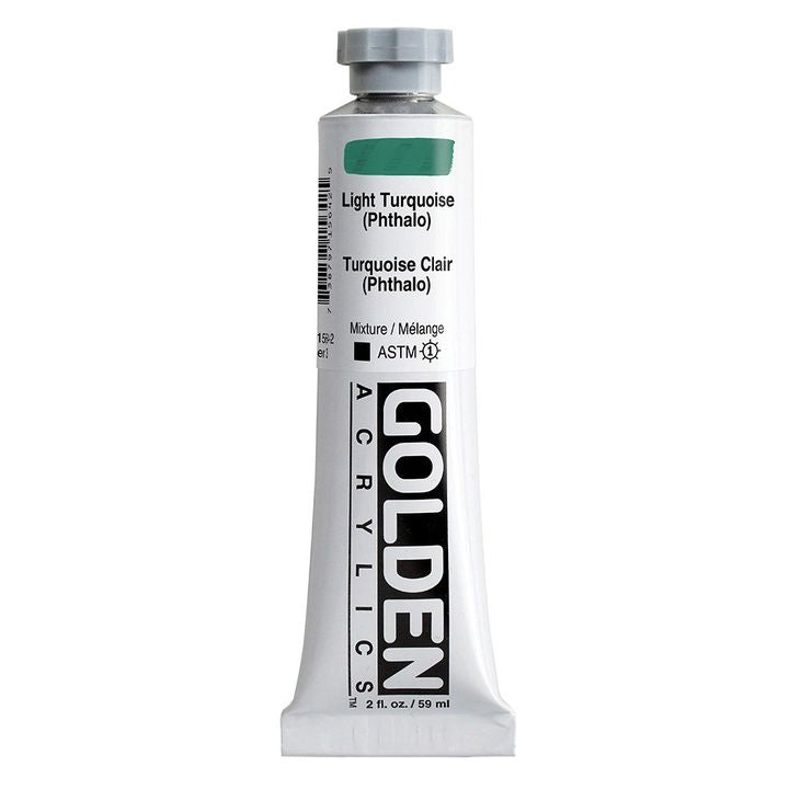 GOLDEN Heavy Body Acrylfarbe 148 ml – 1564 hell Türkis (ftalo)