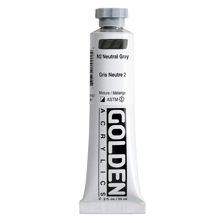 GOLDEN Heavy Body Acrylfarbe 59 ml – 1442 Neutralgrau N2