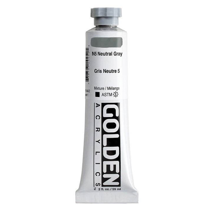 GOLDEN Heavy Body Acrylfarbe 59 ml – 1445 Neutralgrau N5