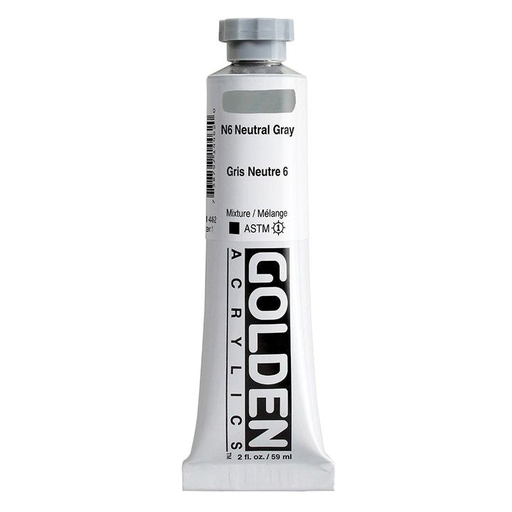GOLDEN Heavy Body Acrylfarbe 59 ml – 1446 Neutralgrau N6