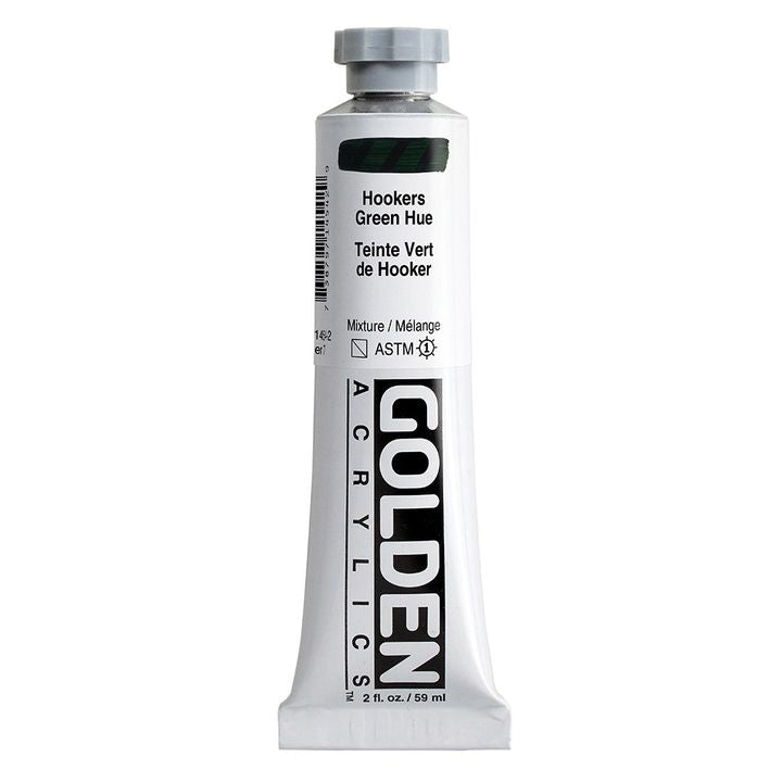 GOLDEN Heavy Body Acrylfarbe 59 ml – 1454 Hooker-Grün Farbton