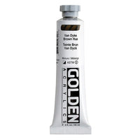 GOLDEN Heavy Body Acrylfarbe 59 ml – 1462 Van Dyke Farbton braun