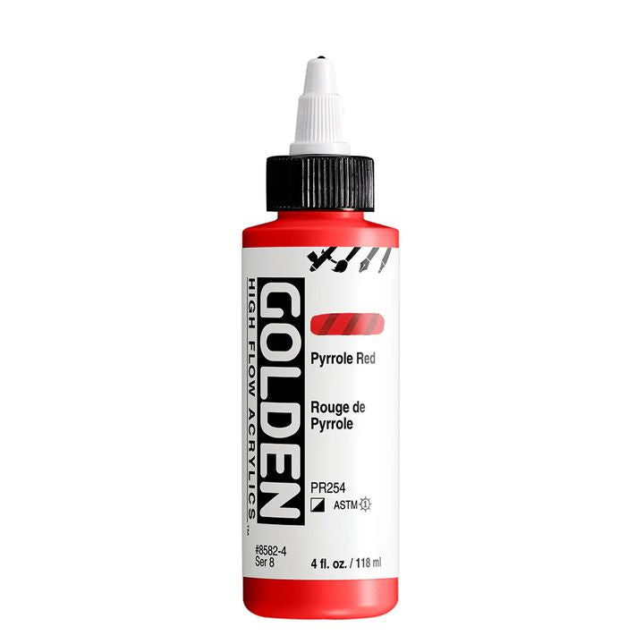 GOLDEN High Flow Acrylfarbe 118 ml – 8582 Pyrrolrot