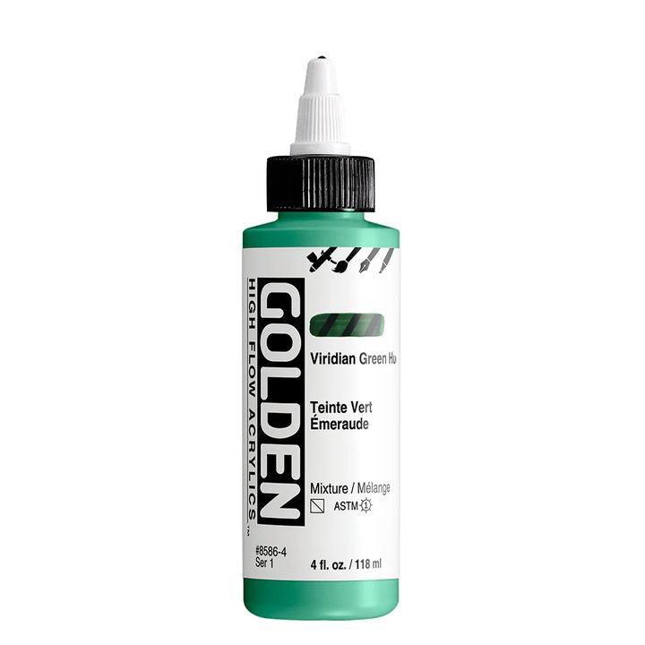 GOLDEN High Flow Acrylfarbe 118 ml – 8586 Viridiangrün Hue