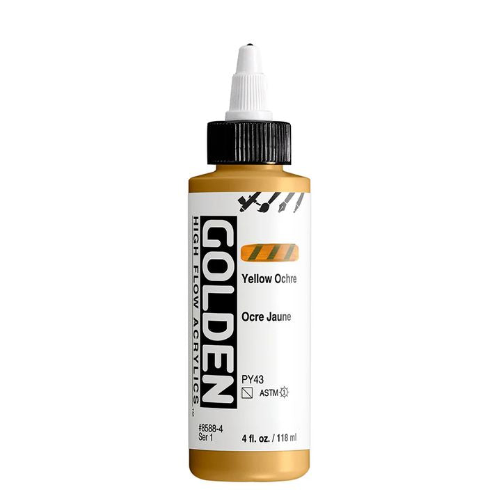 GOLDEN High Flow Acrylfarbe 118 ml – 8588 Gelb Ocker