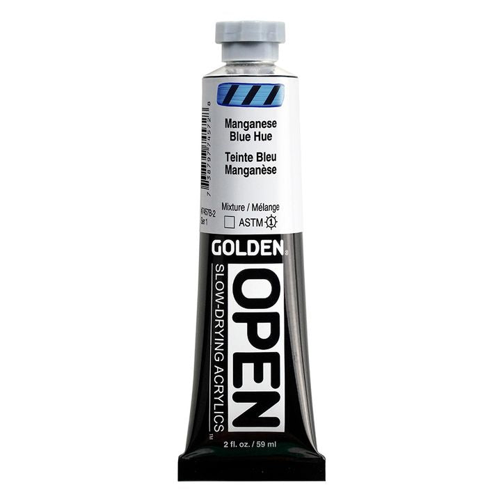 GOLDEN OPEN Slow-Drying Acrylfarbe 59 ml – 7457 Mangan Blau Hue