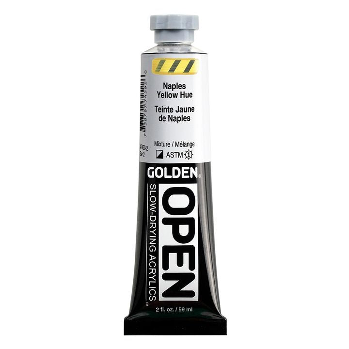 GOLDEN OPEN Slow-Drying Acrylfarbe 59 ml – 7459 Neapel Gelb Hue