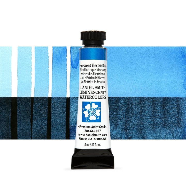 Daniel Smith Luminescent Aquarellfarben | verschiedene Farbtöne | 027 Iridescent Electric modrá
