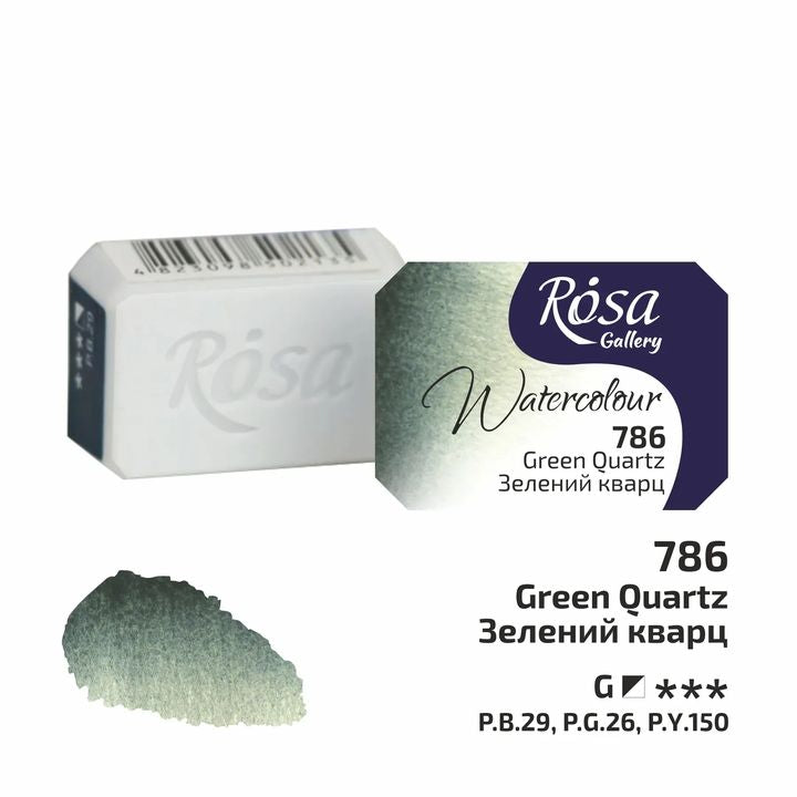 Rosa Gallery Aquarellfarben im Näpfchen 2,5 ml – 786 Grüner Quarz