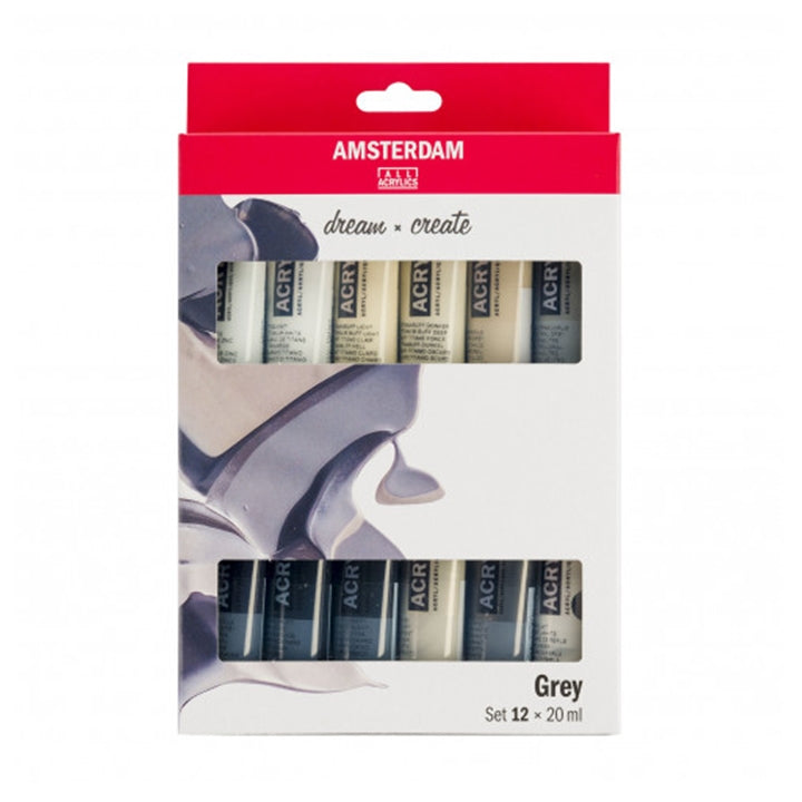 AMSTERDAM Acrylfarben-Set - Serie Grau — Bild 2