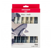 AMSTERDAM Acrylfarben-Set - Serie Grau — Bild 2