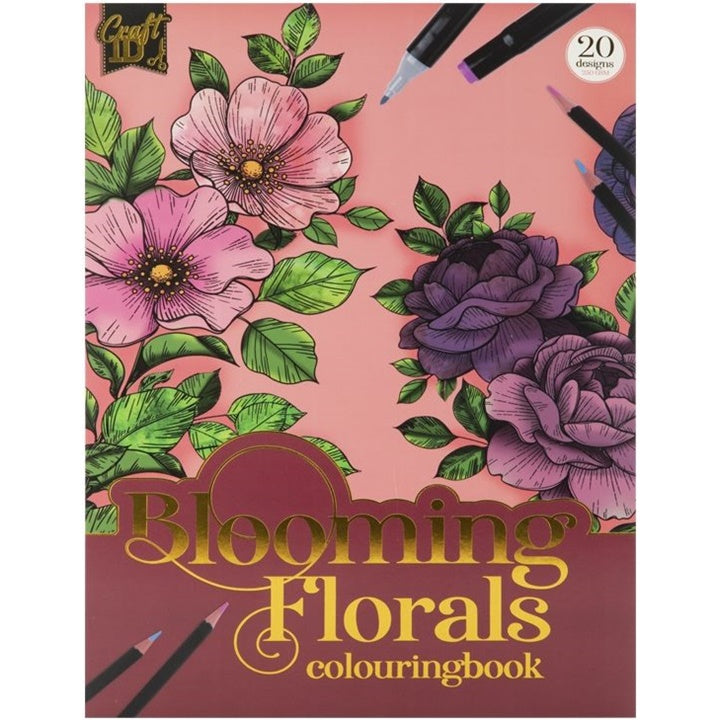 Anti-Stress-Malbuch BLOOMING FLORALS 20 Seiten — Bild 1