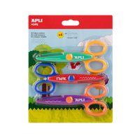 APLI Kreativschere 13,5 cm, abgerundete Spitze, symmetrisch – Set, 3 Stk.