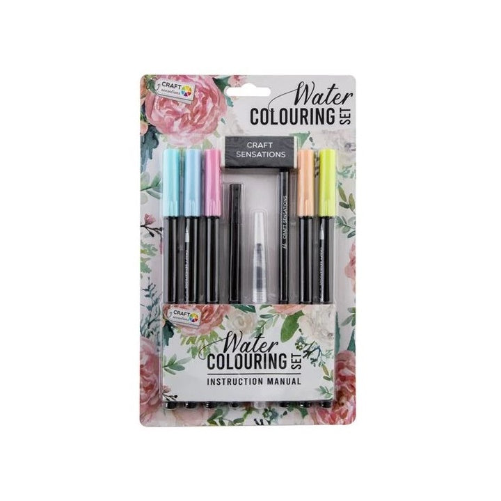 Aquarell-Stifte Set – 9-teilig / Pastellfarben — Bild 1