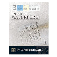 Aquarellblock CANSON Saunders Waterford CP weiß 300 g/m² 23 x 31 cm - 12 Blatt