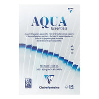 Aquarellblock CLAIREFONTAINE Aqua Essentials 200 bis 300 g/m² 10 – 24 cm - 12 Blatt