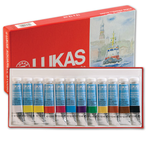Aquarellfarben LUKAS STUDIO 12x10ml - Papierkasten - Set — Bild 2
