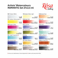 Aquarellfarben Rosa Galerie - Set Romantisch 21 x 2,5 ml — Bild 4