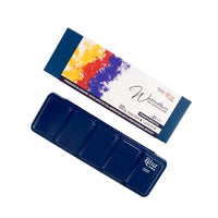 Aquarellfarben-Set "Мonopigmentiert" ROSA GALLERY, Metalldose, Indigo, 21 Farben, volle Töpfe