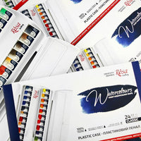 Aquarellfarbenset "Classic" ROSA Gallery, Kunststoffkoffer, 24 Farben, volle Töpfe — Bild 7