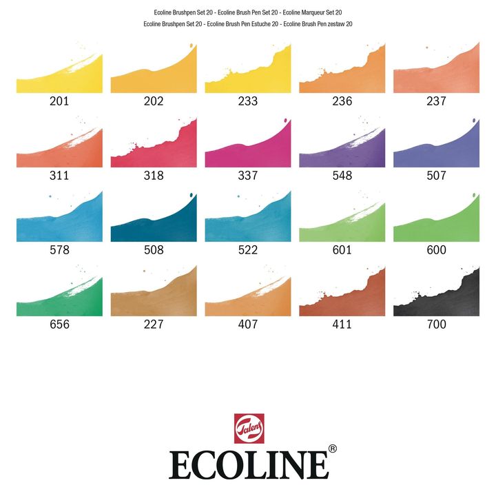 Aquarellstifte Ecoline Brush Pen | 20er Set — Bild 7