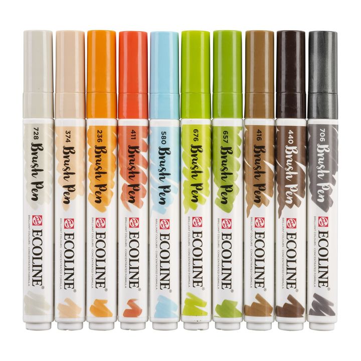 Aquarellstifte Ecoline Brush Pen Architect | 10er Set — Bild 10