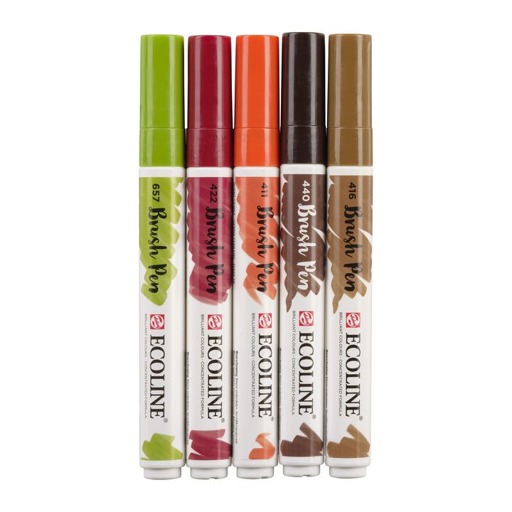 Aquarellstifte Ecoline Brush Pen Autumn | 5er Set — Bild 10