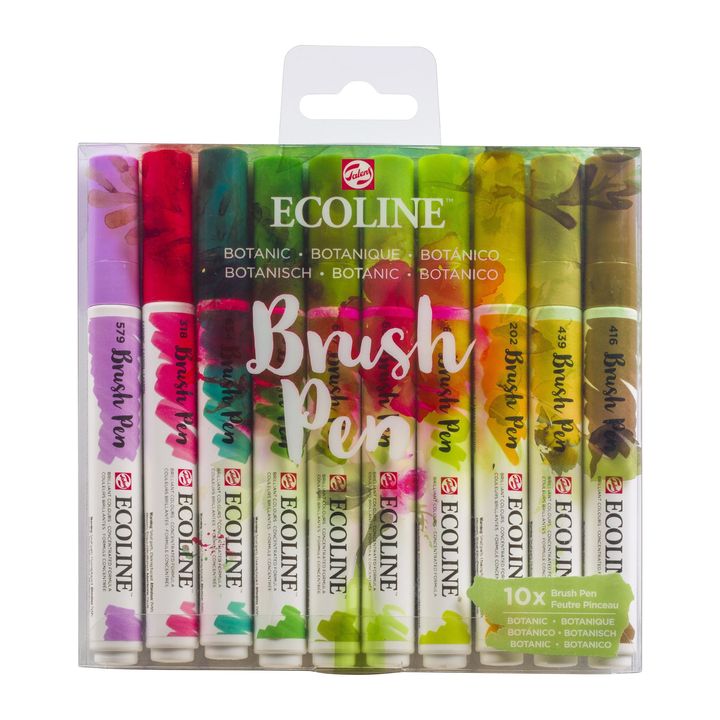 Aquarellstifte Ecoline Brush Pen Botanic | 10er Set — Bild 6