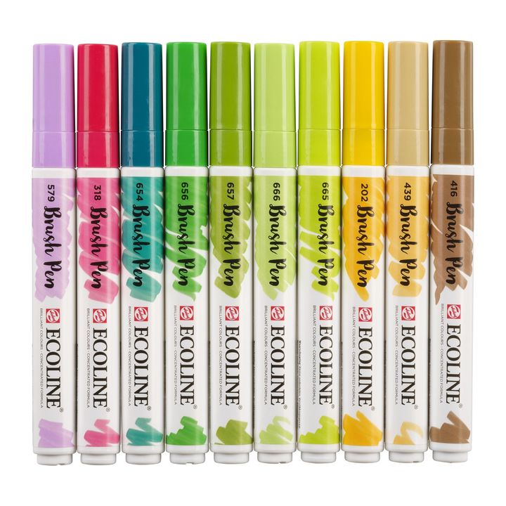 Aquarellstifte Ecoline Brush Pen Botanic | 10er Set — Bild 10