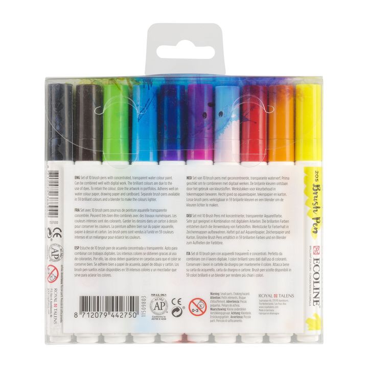 Aquarellstifte Ecoline Brush Pen Bright | 10er Set — Bild 7