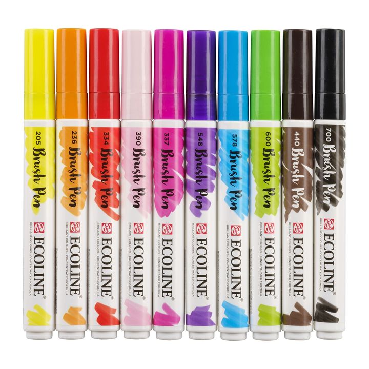 Aquarellstifte Ecoline Brush Pen Bright | 10er Set — Bild 10