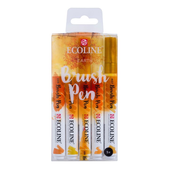Aquarellstifte Ecoline Brush Pen Earth | 5er Set — Bild 6