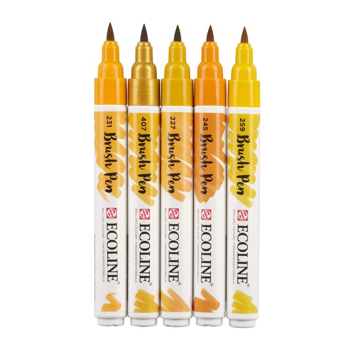 Aquarellstifte Ecoline Brush Pen Earth | 5er Set — Bild 8