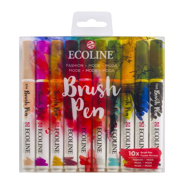 Aquarellstifte Ecoline Brush Pen Fashion | 10er Set — Bild 6