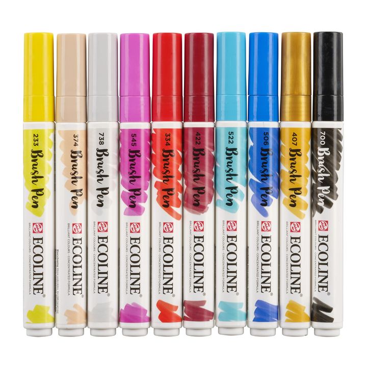 Aquarellstifte Ecoline Brush Pen Fashion | 10er Set — Bild 10