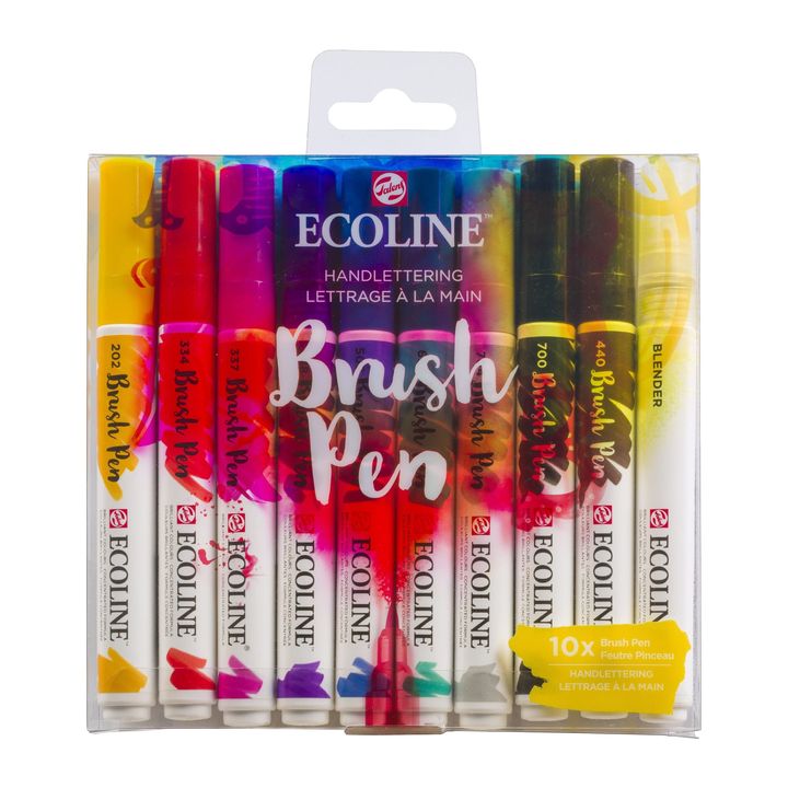 Aquarellstifte Ecoline Brush Pen Hand Lettering | 10er Set — Bild 6