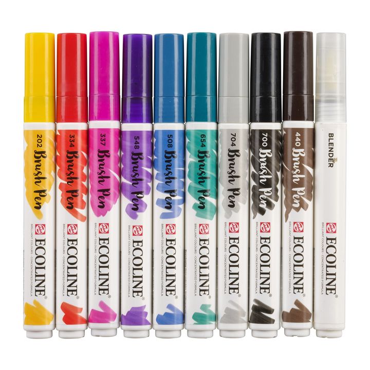 Aquarellstifte Ecoline Brush Pen Hand Lettering | 10er Set — Bild 10