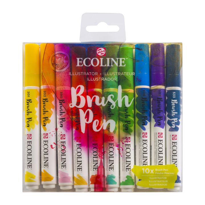 Aquarellstifte Ecoline Brush Pen Illustrator | 10er Set — Bild 6