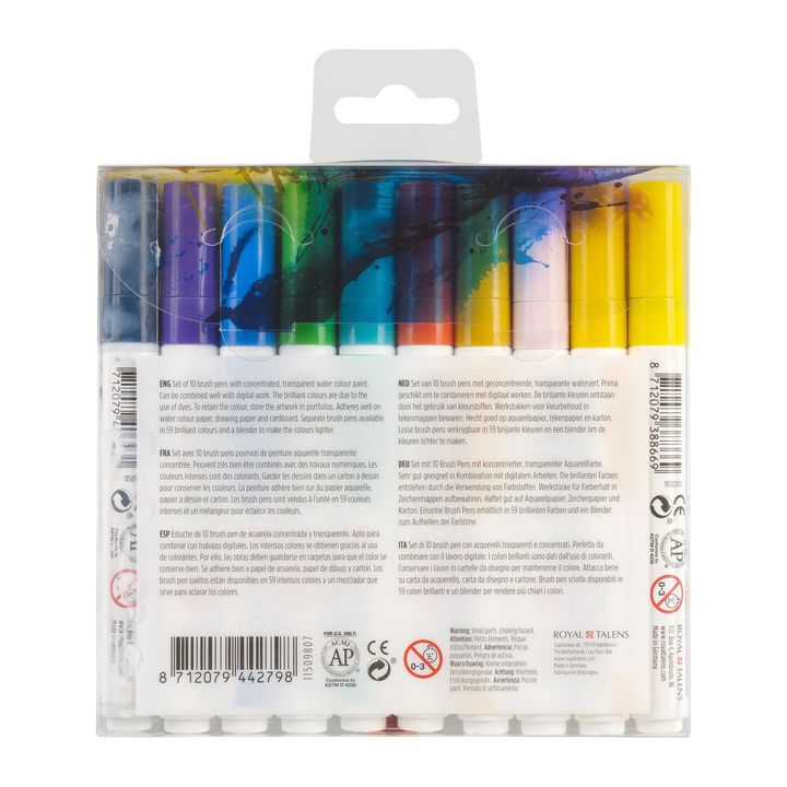 Aquarellstifte Ecoline Brush Pen Illustrator | 10er Set — Bild 7