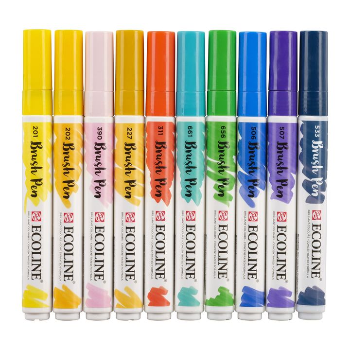 Aquarellstifte Ecoline Brush Pen Illustrator | 10er Set — Bild 10