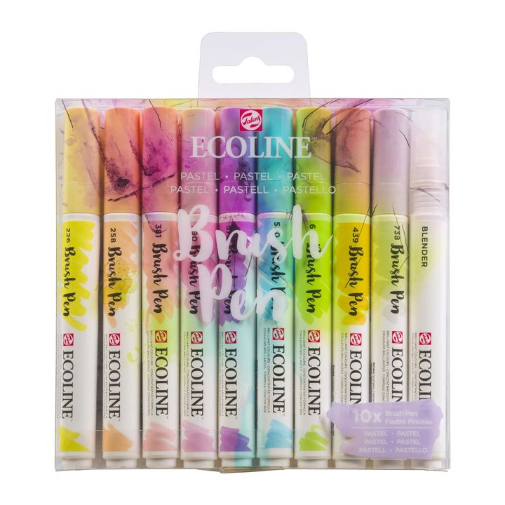 Aquarellstifte Ecoline Brush Pen Pastel | 10er Set — Bild 6