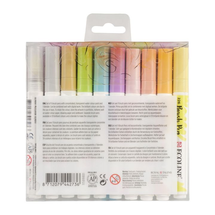 Aquarellstifte Ecoline Brush Pen Pastel | 10er Set — Bild 7