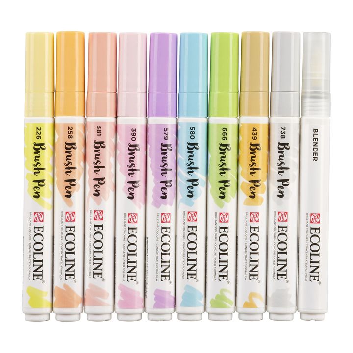 Aquarellstifte Ecoline Brush Pen Pastel | 10er Set — Bild 10