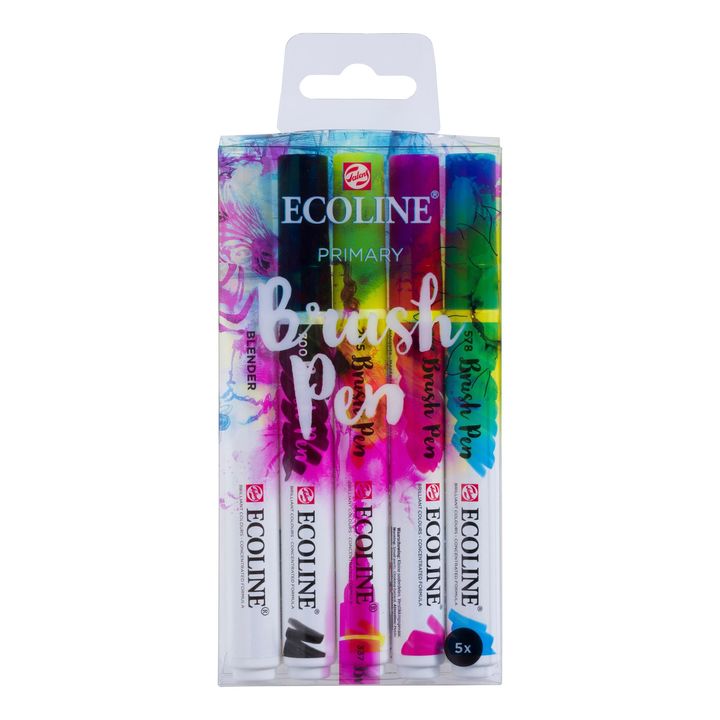 Aquarellstifte Ecoline Brush Pen Primary | 5er Set — Bild 5