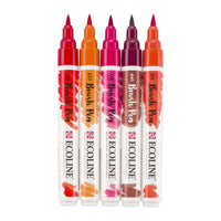 Aquarellstifte Ecoline Brush Pen Red | 5er Set — Bild 8