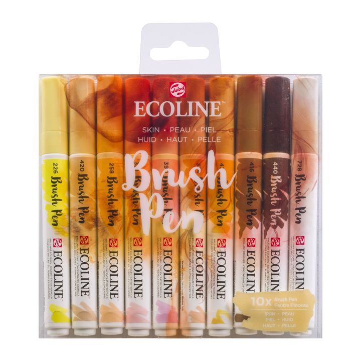 Aquarellstifte Ecoline Brush Pen Skin | 10er Set — Bild 6